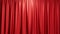 3D rendering animation open and close luxure red silk, curtain decoration design. Red Stage Curtain for theater or opera