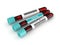 3D rendering of anti doping blood test tubes