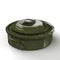 3d rendering of an anti-tank land mine on white background