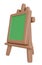 3D Rendering back to school standing board cartoon style.