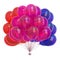 3d rendering of balloons colorful birthday decoration multicolored