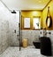 3d rendering . bathroom in a modern style
