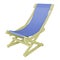 3D rendering beach chair isolated