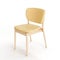 3D rendering of a beige chair isolated on a white background