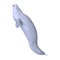 3D Rendering Beluga White Whale on White