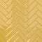 3d rendering of beveled herringbone yellow glossy ceramic tiles