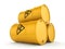 3D rendering biohazard barrels