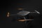 3d rendering of black drone on black background