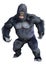 3D Rendering Black Gorilla Ape on White