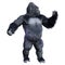 3D Rendering Black Gorilla Ape on White