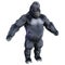 3D Rendering Black Gorilla Ape on White