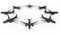 3D rendering - black planes fleet circular array arrangement