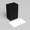 3D rendering blank visit cards and black box