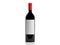 3d rendering bottle of red wine on white background