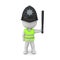 3D Rendering of british traffic warden