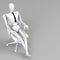 3d rendering businessman doll