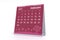 3D Rendering - Calendar for February 2021 with valentine theme.