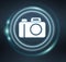 3D rendering camera icon