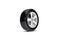 3D Rendering of Car Tire on White