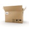 3D rendering cardboard box