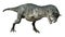 3D Rendering Carnotaurus Sastrei Dinosur on White