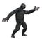 3D Rendering Chimpanzee on White