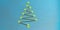 3d rendering christmas tree electronic circuit