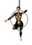 3D Rendering Circus Performer on White