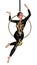 3D Rendering Circus Performer on White