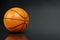 3d rendering close-up shot of Basketball on dark studio shot background, clipping paths