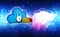 3d rendering Cloud computing concept, Cloud internet technology concept background