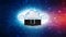 3d rendering Cloud computing concept, Cloud internet technology concept background