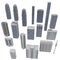 3D Rendering collection of High-rise Buildings over White Background