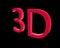 3d rendering color 3D letters on black background. 3d illustration.