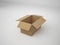 3D Rendering corrugated box on white background, illust