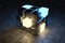 3d rendering, creative cubes with sense of science and technology