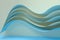 3d rendering curve paper background, tint color background