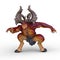 3D rendering of demon monster