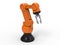 3D rendering - detailed industrial robotic arm