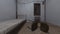 3D rendering of the dimly lit bedroom