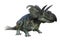 3D Rendering Dinosaur Albertaceratops on White