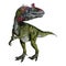 3D Rendering Dinosaur Cryolophosaurus on White