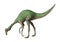 3D Rendering Dinosaur Gallimimus on White