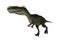 3D Rendering Dinosaur Monolophosaurus on White
