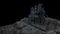 3D rendering of the eerie mansion