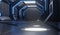 3D rendering elements of this image furnished ,Spaceshiptunnel,corridor