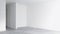 3D rendering of an empty room with decoration materials without flooring