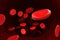 3d rendering of erythrocyte or red blood corpuscle. 3d illustration of Red blood cells