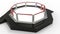 3d rendering of a fighting mma ring cage  in studio background