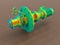 3D rendering - finite element analysis valve coupling assembly